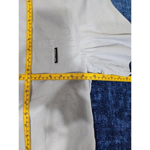 NWT DC Shoes Light Blue Short Sleeve Oxford Shirt XL - Picture 3 of 10